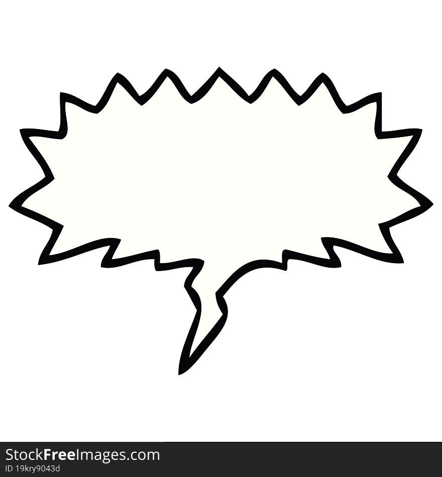 cartoon speech bubble with speech bubble. cartoon speech bubble with speech bubble