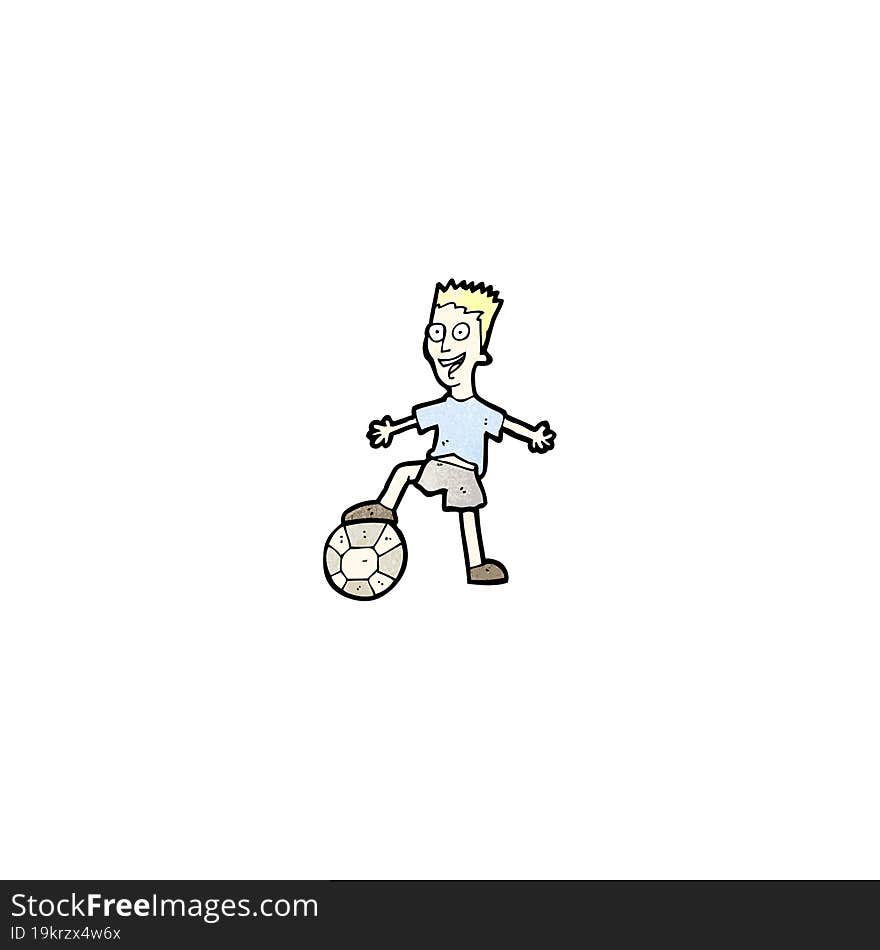 Cartoon Soccer Player