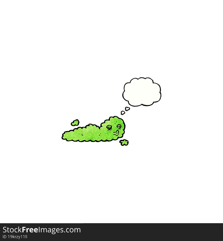 Green Cloud Cartoon Character