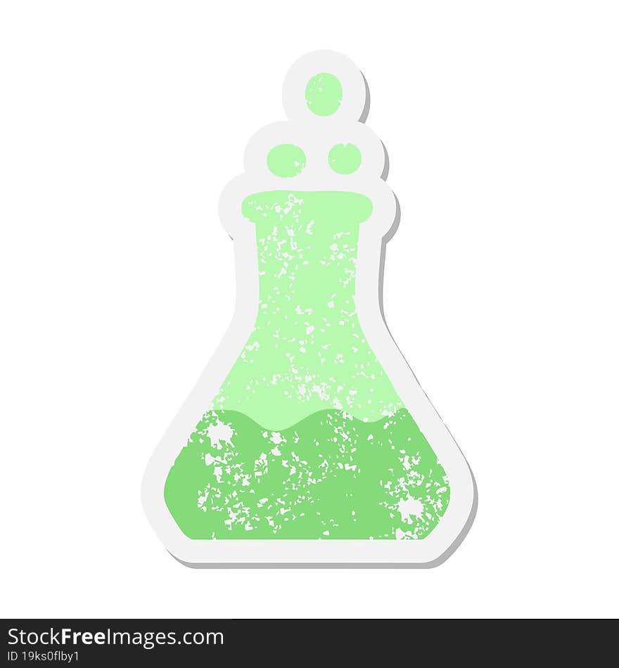 bubbling chemical potion grunge sticker