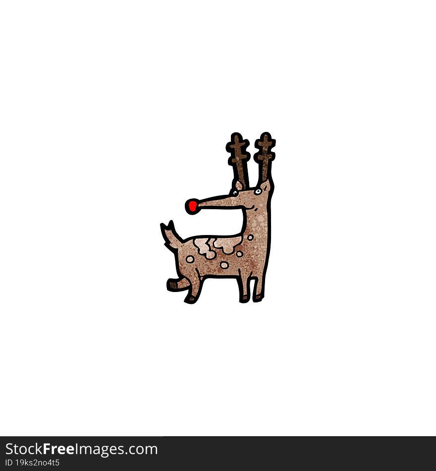 cartoon reindeer