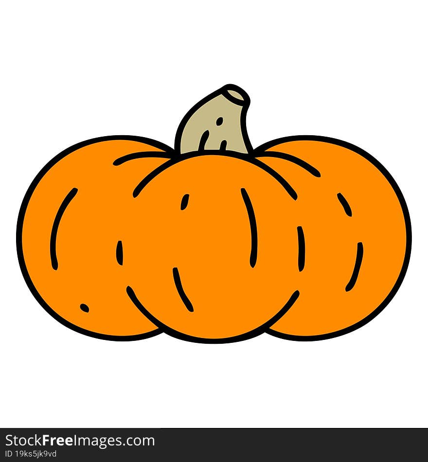 Cartoon Pumpkin Squash