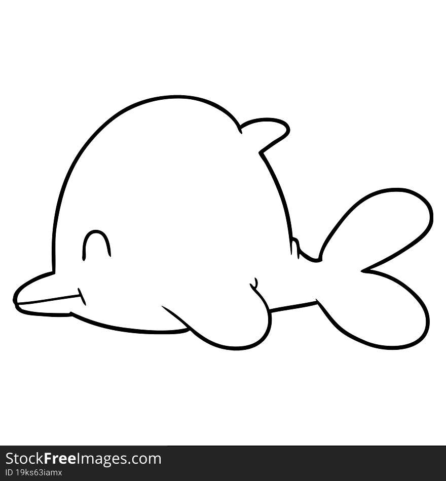 cartoon dolphin. cartoon dolphin