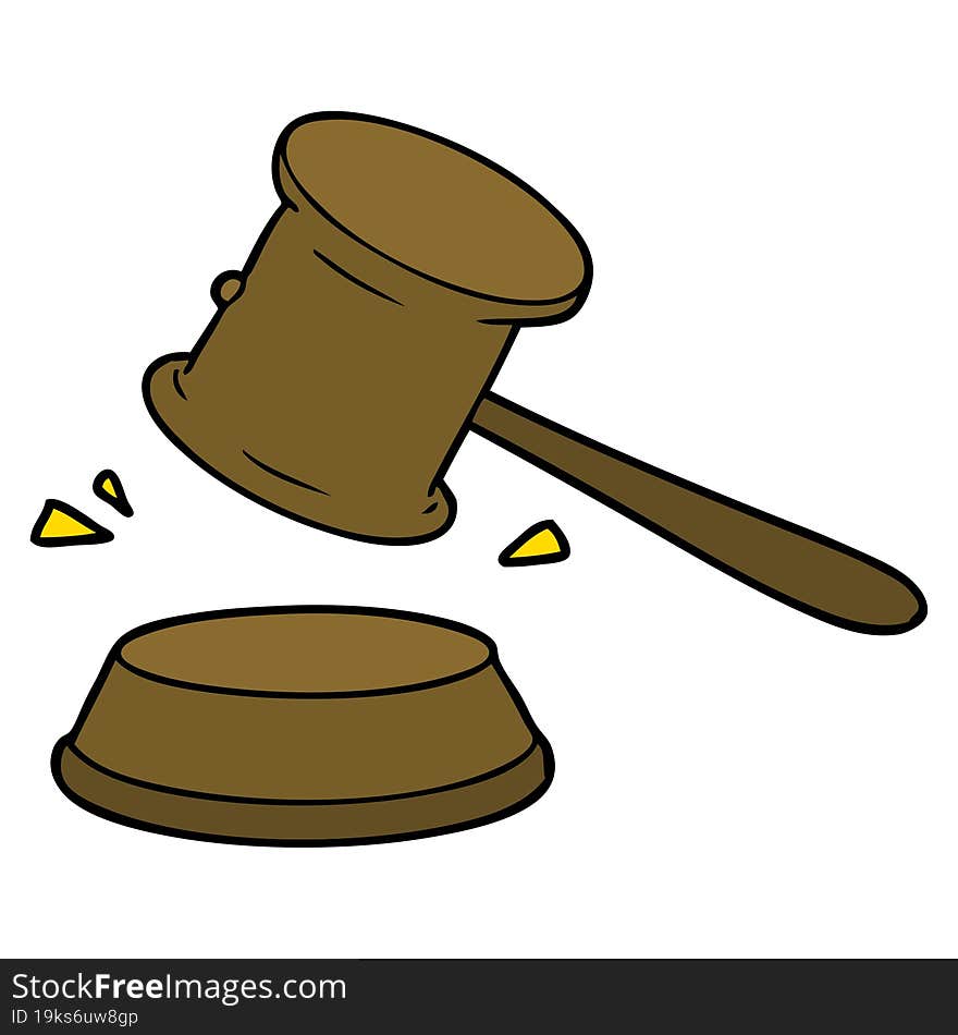 cartoon gavel. cartoon gavel