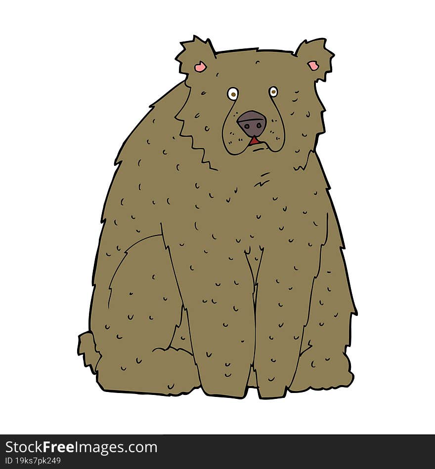 cartoon funny bear