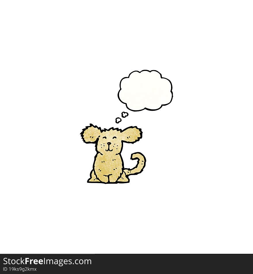 cute little dog cartoon