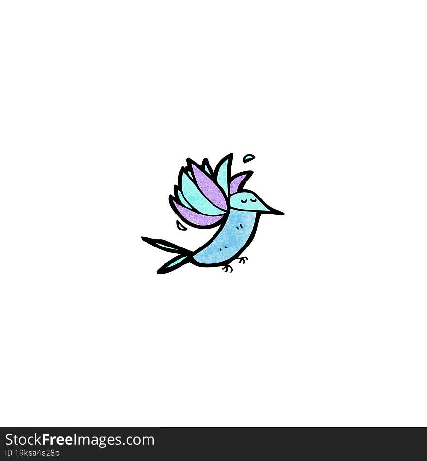 cartoon hummingbird