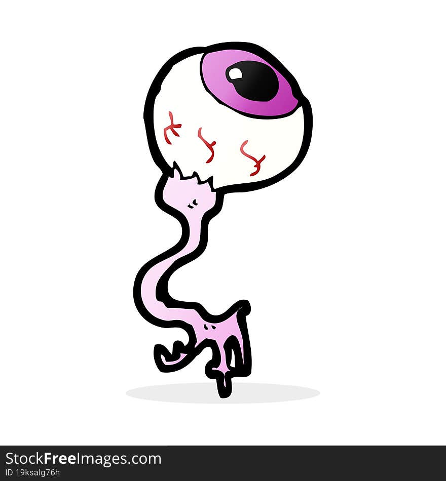 cartoon gross eyeball