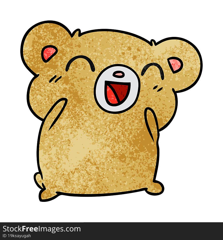 textured cartoon kawaii cute hamster