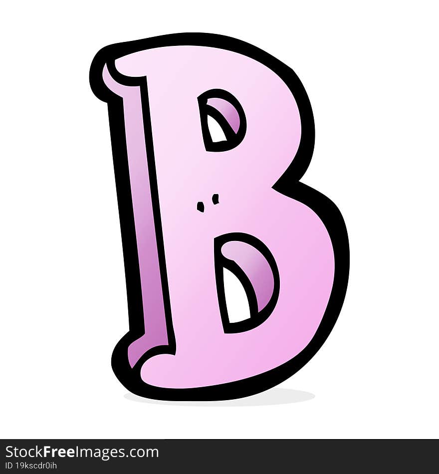 Cartoon Letter B