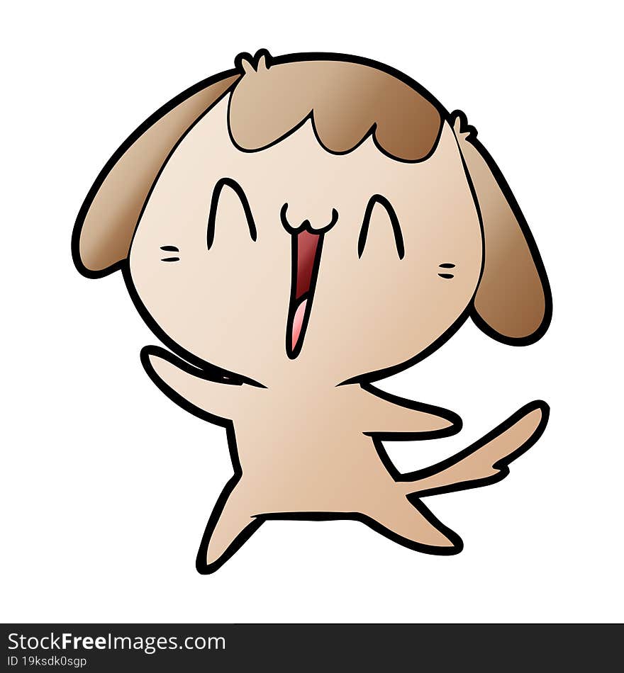 cute cartoon dog. cute cartoon dog