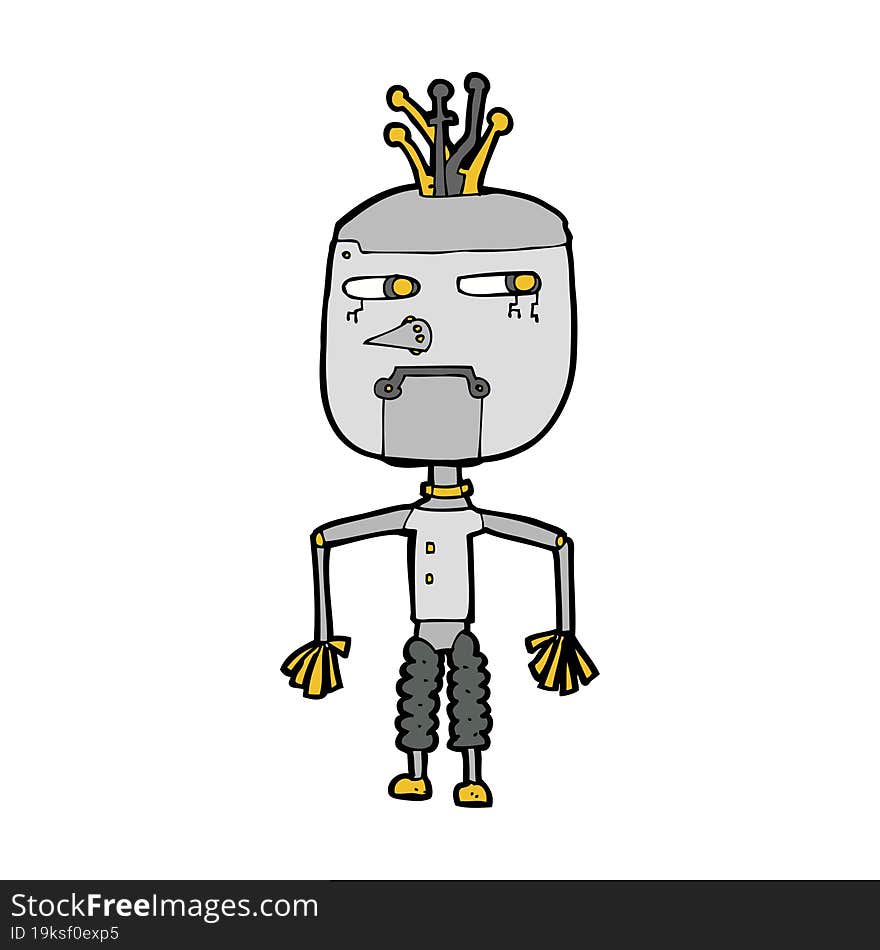 cartoon robot