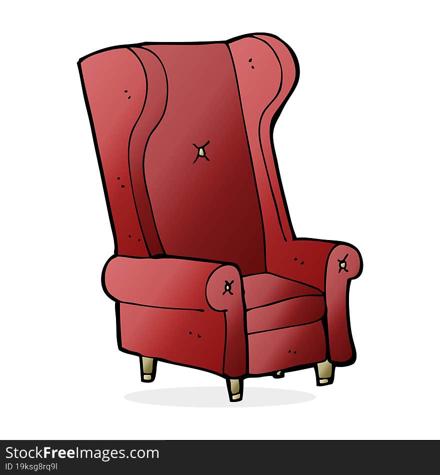 cartoon old chair