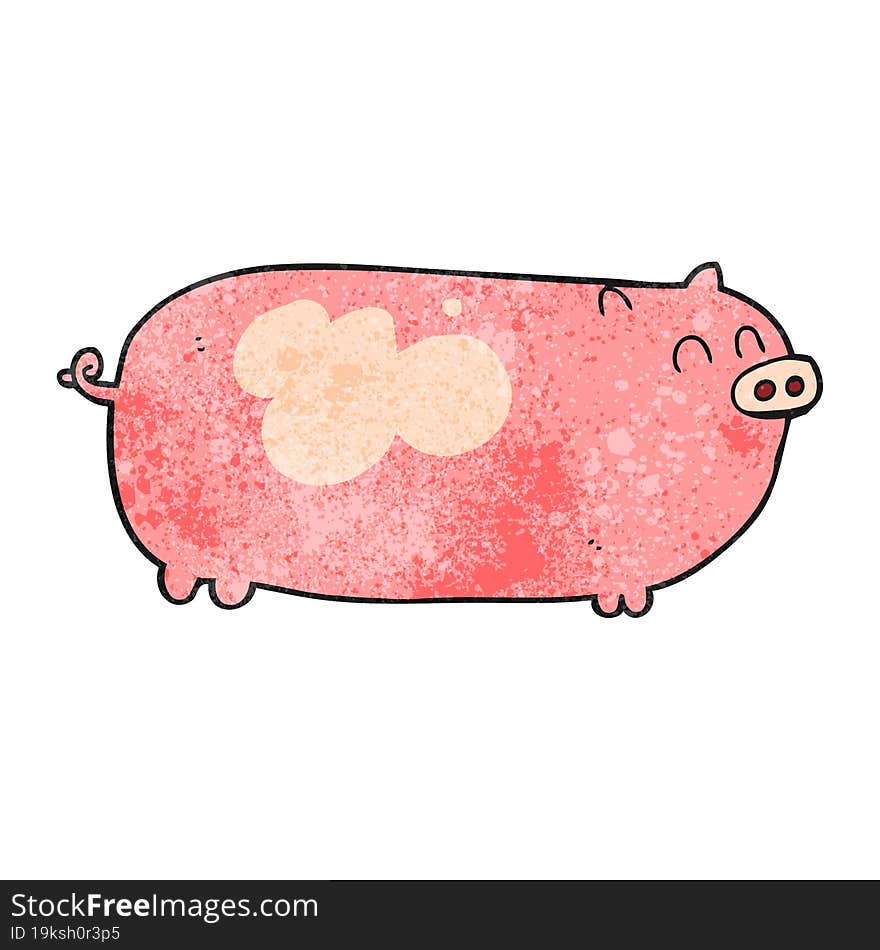 Textured Cartoon Pig