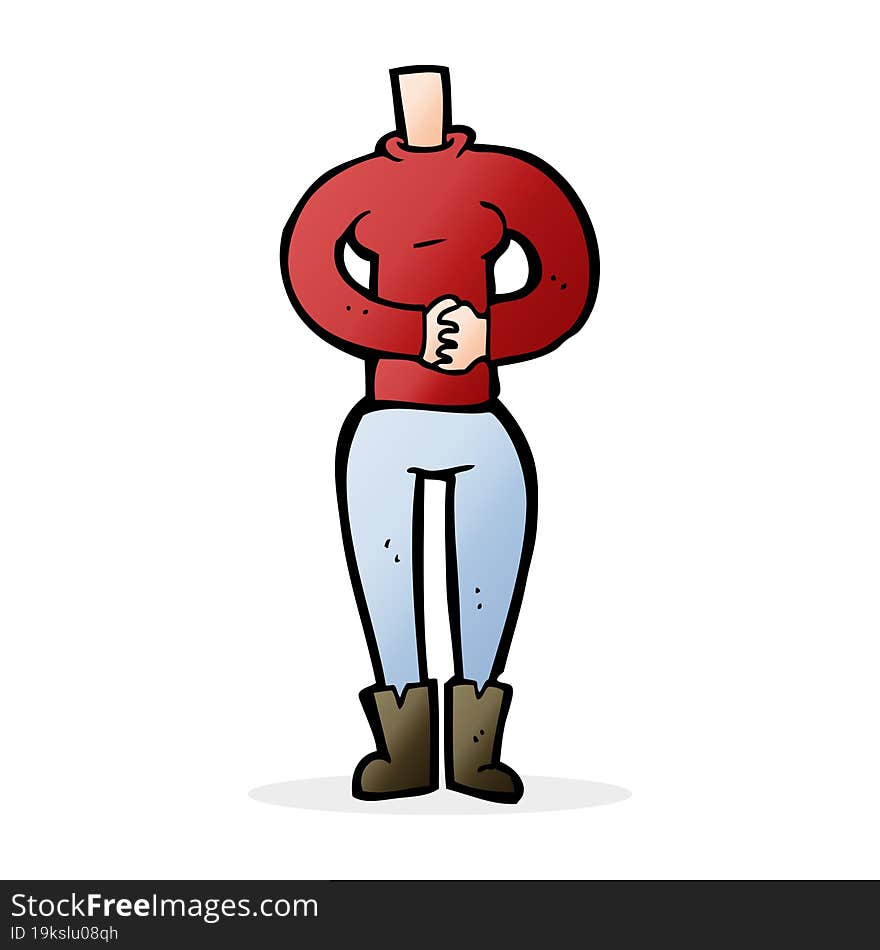 Cartoon Female Body (mix And Match Cartoons Or Add Own Photos