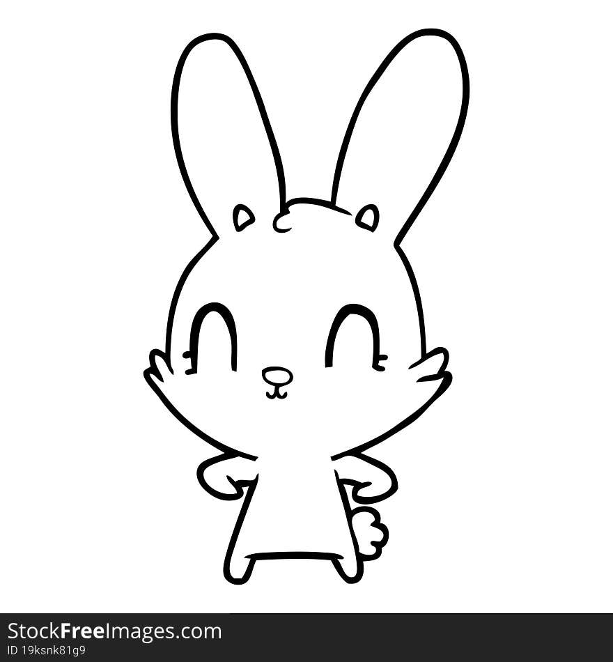 cute cartoon rabbit. cute cartoon rabbit