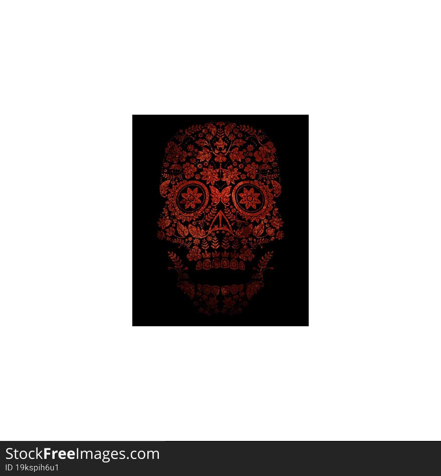 day of the dead skull