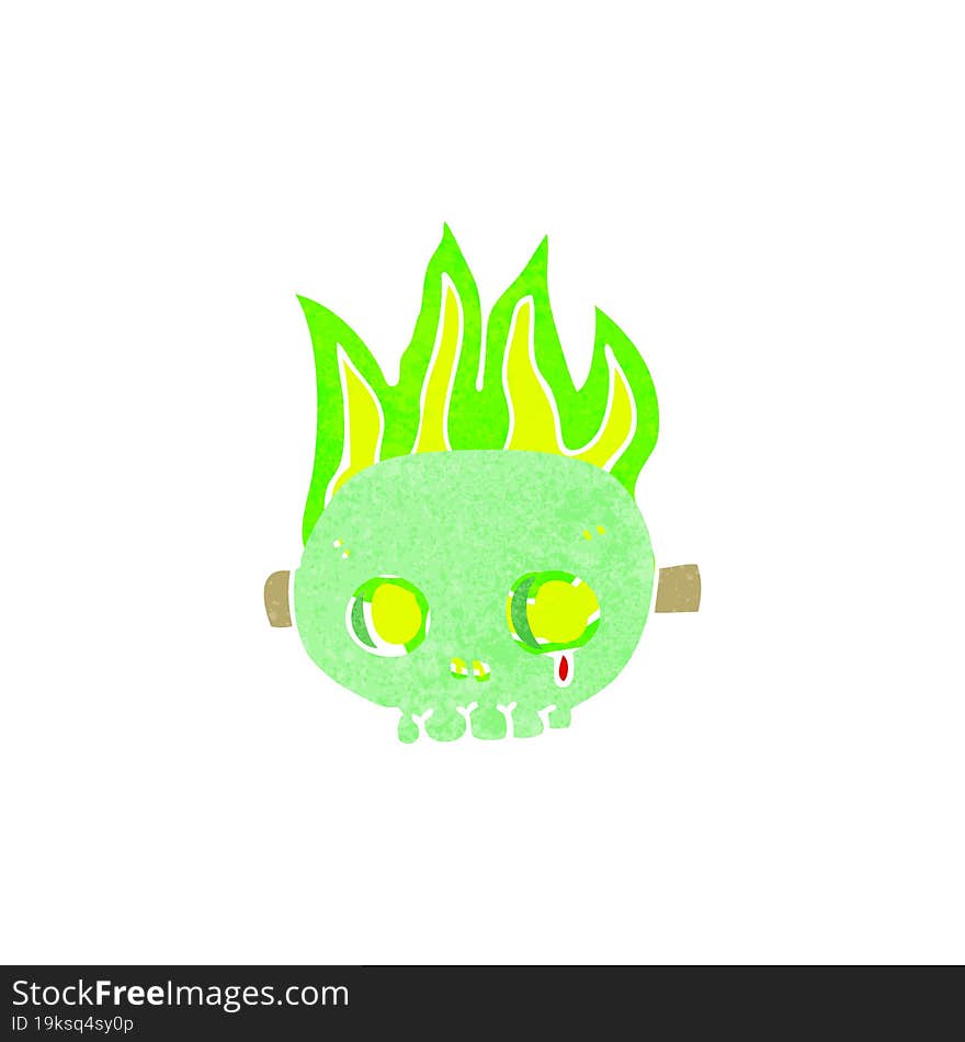 cartoon skull mask