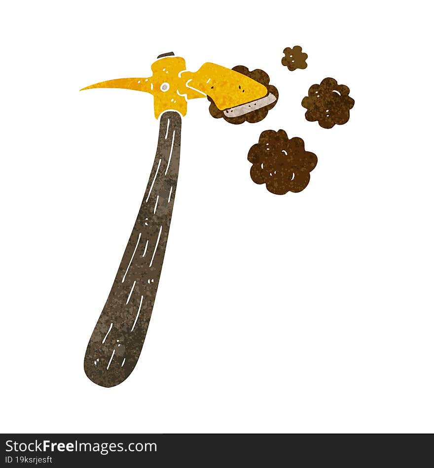 cartoon pick axe