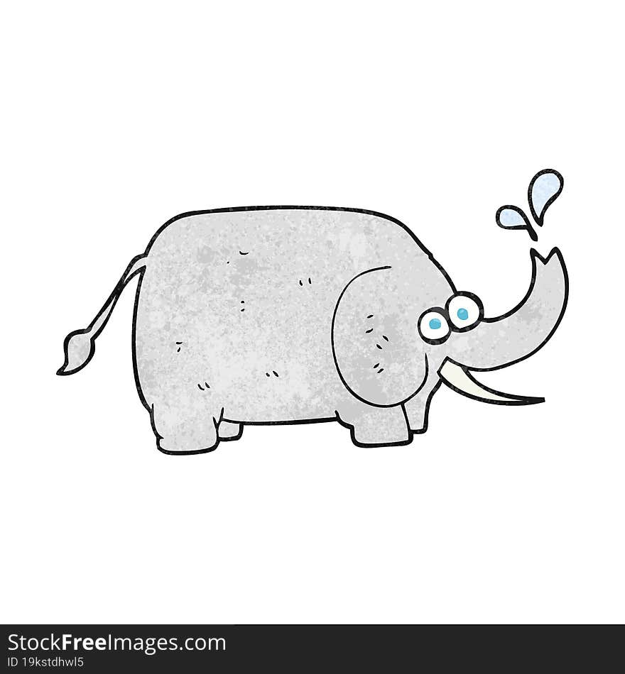 textured cartoon elephant