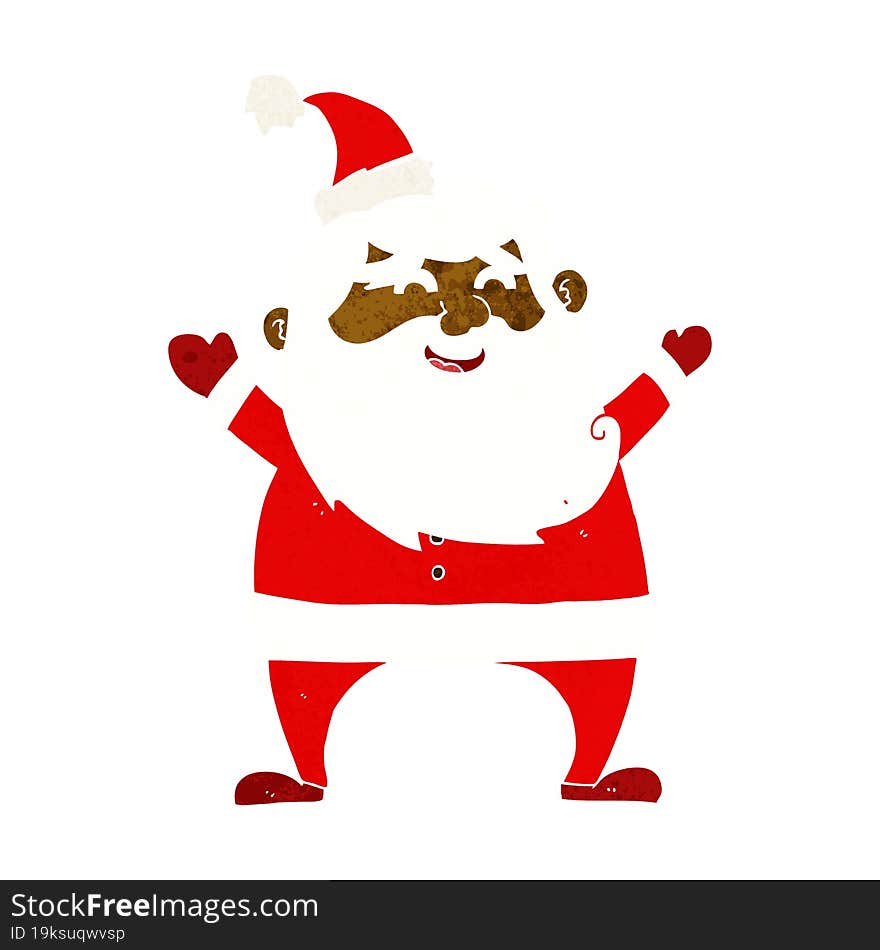 jolly santa cartoon