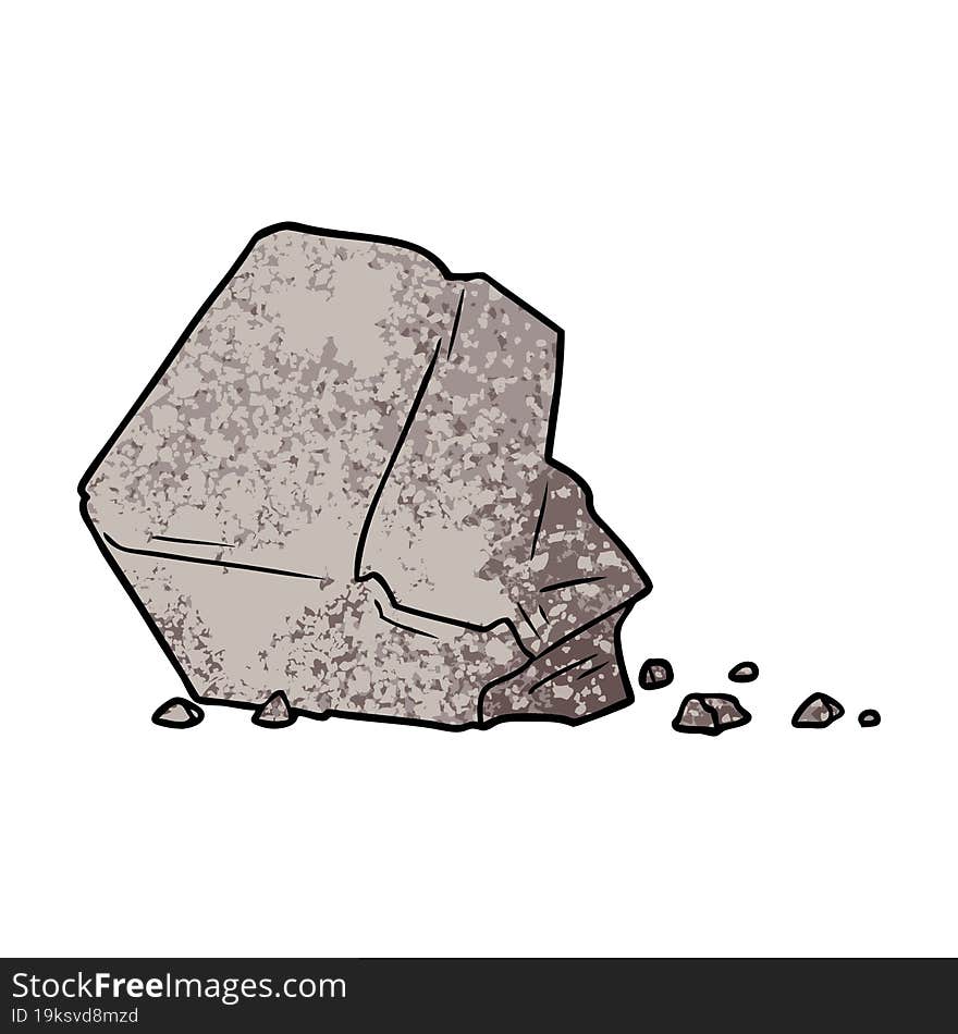 cartoon large rock. cartoon large rock