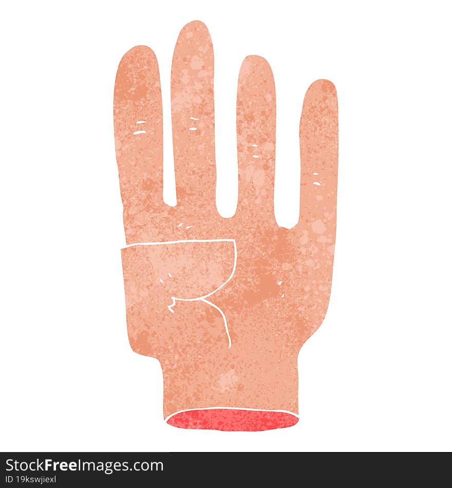 Retro Cartoon Hand