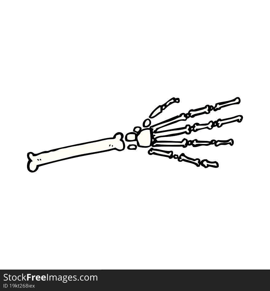 Cartoon Skeleton Hand