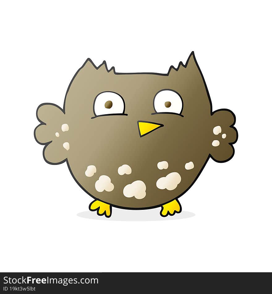 cartoon little owl