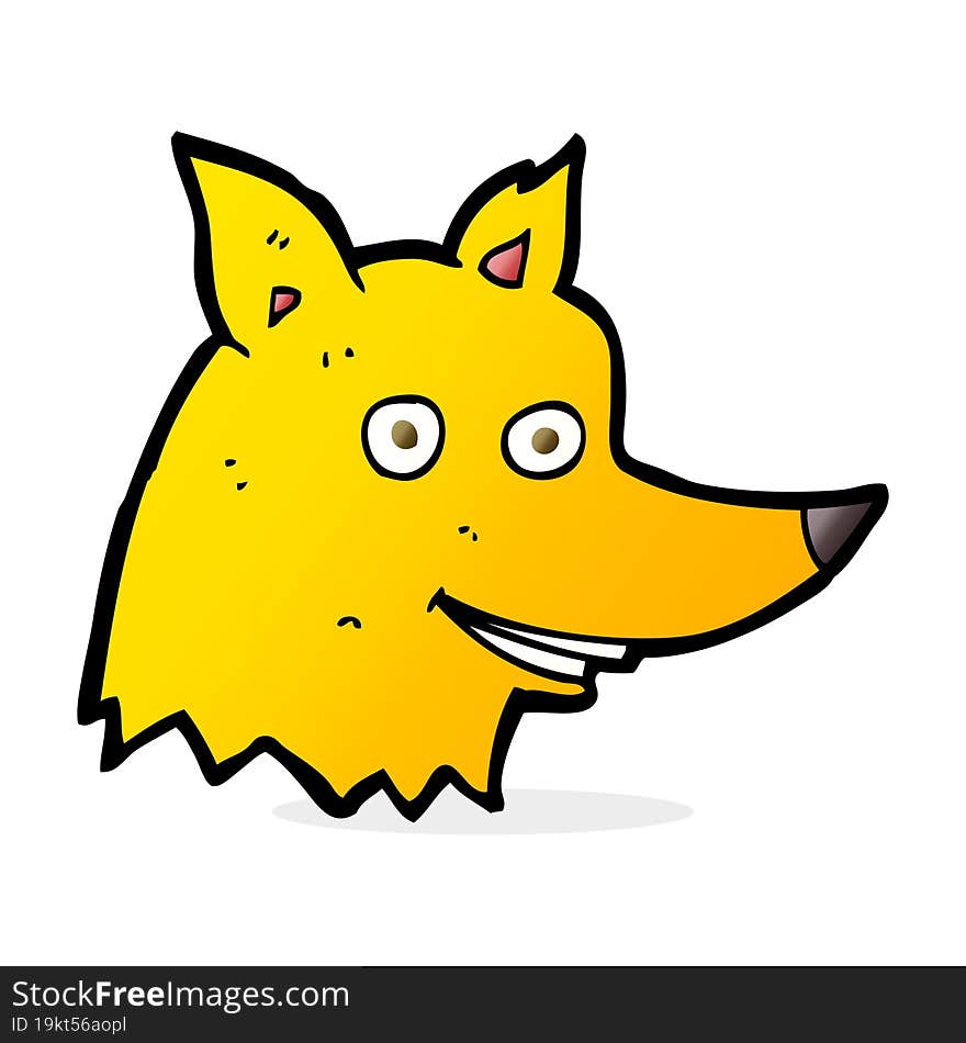 cartoon fox head