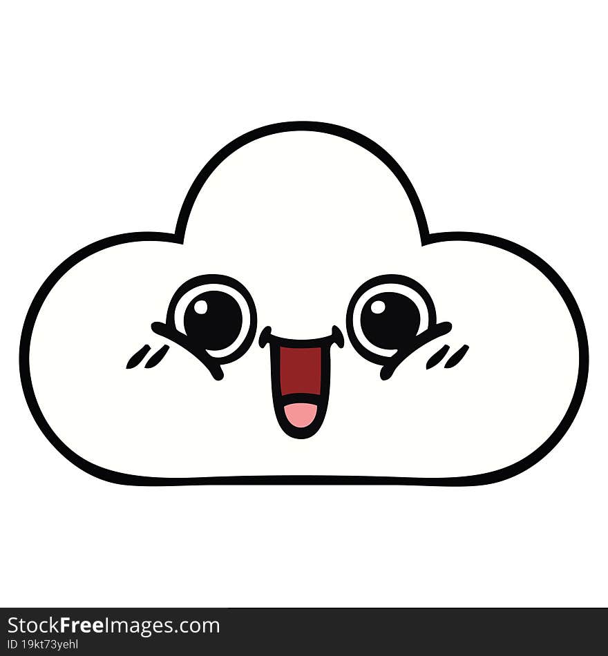 Cute Cartoon Cloud