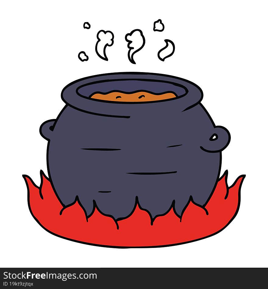 cartoon doodle of a pot of stew