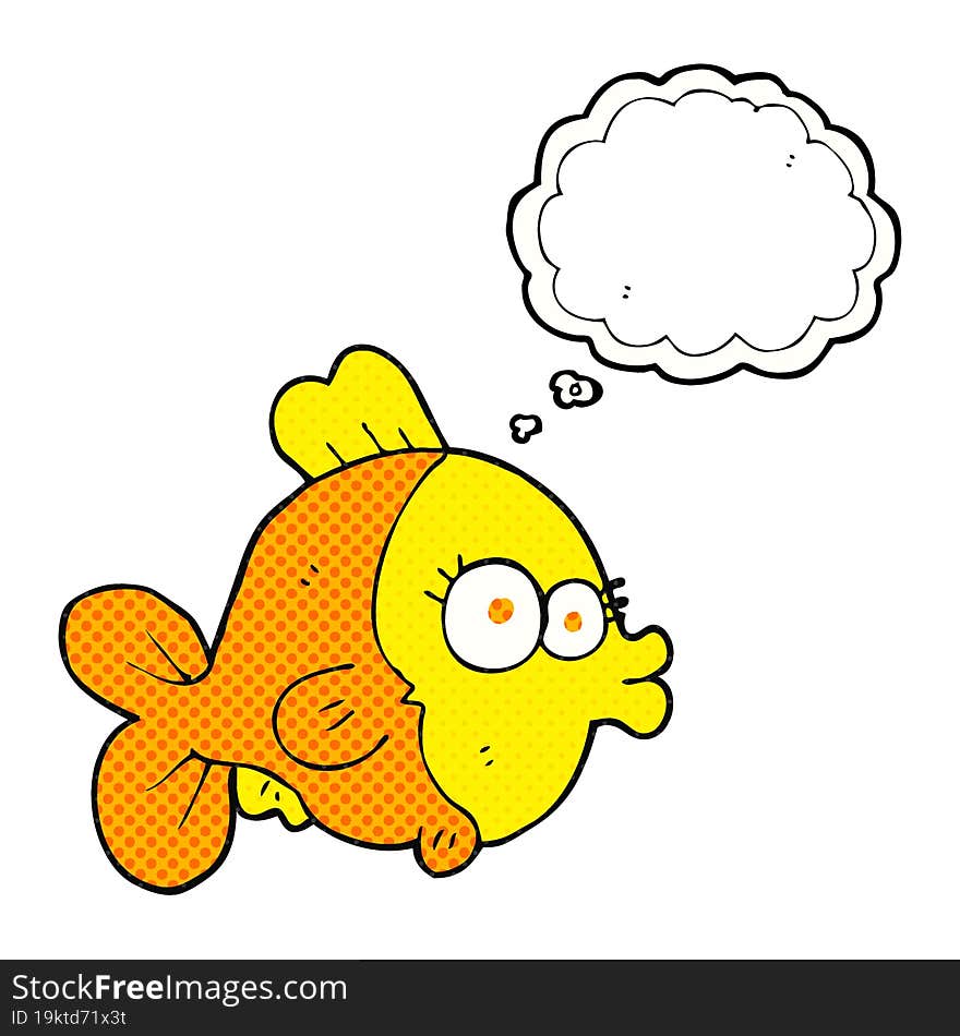 funny thought bubble cartoon fish