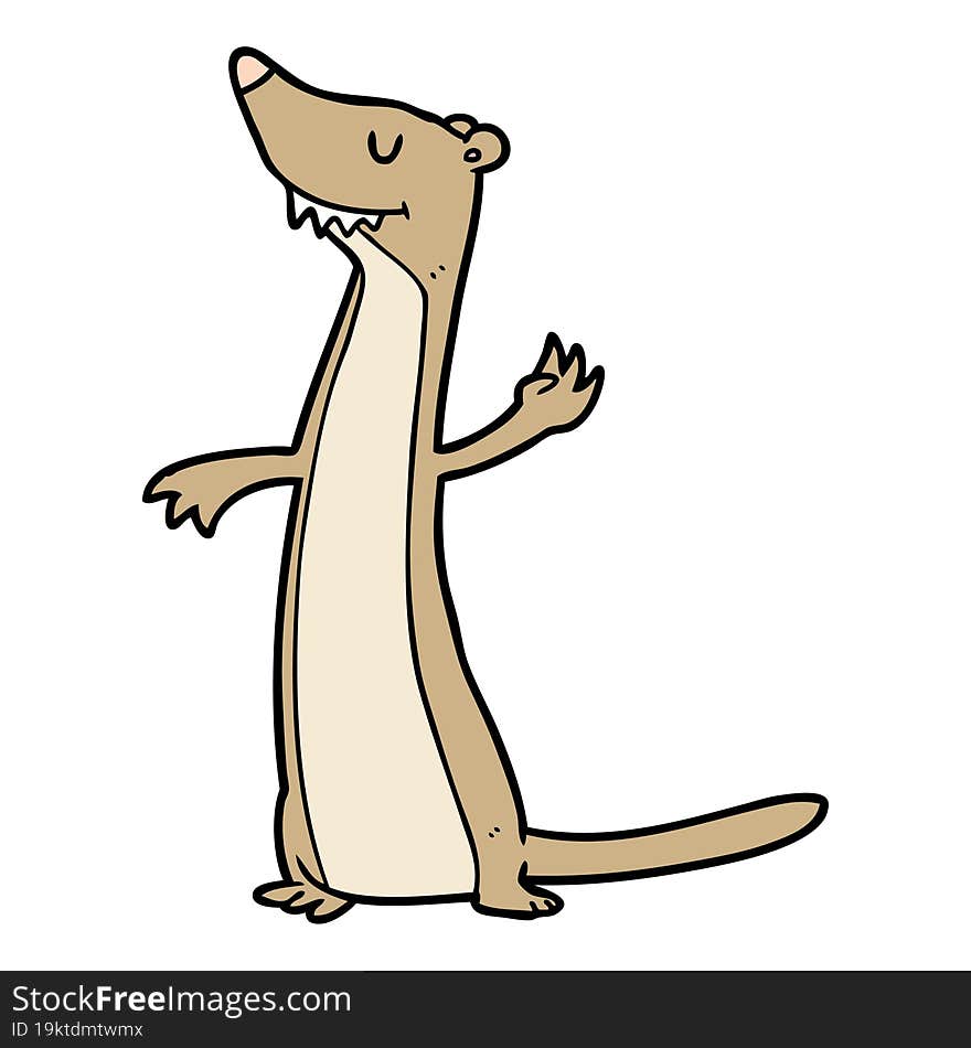 cartoon weasel. cartoon weasel