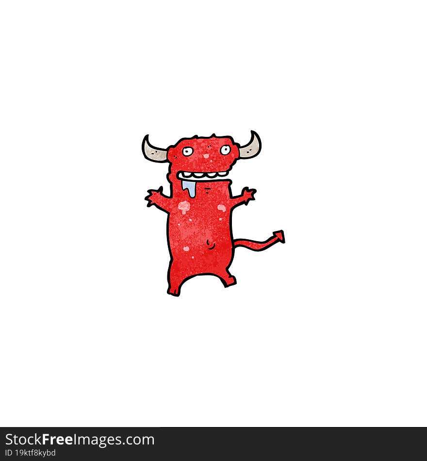 cartoon little devil