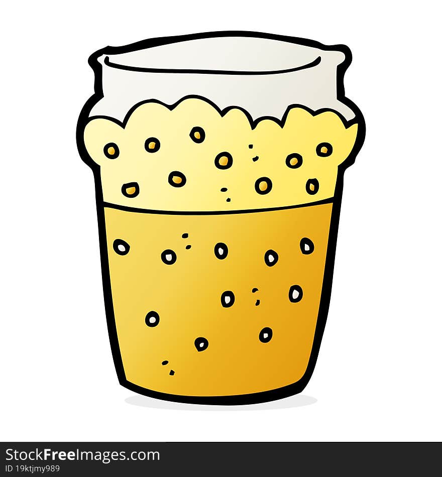 cartoon glass of beer