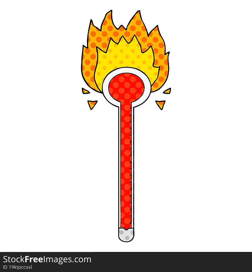 cartoon thermometer. cartoon thermometer