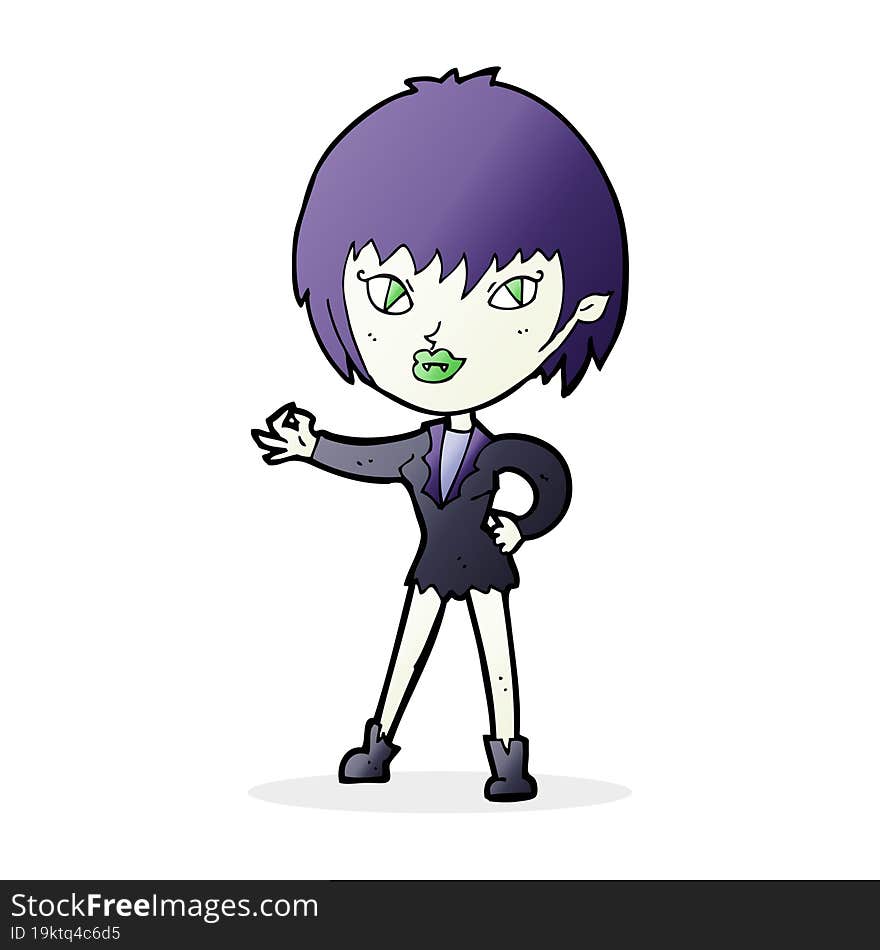 cartoon vampire girl