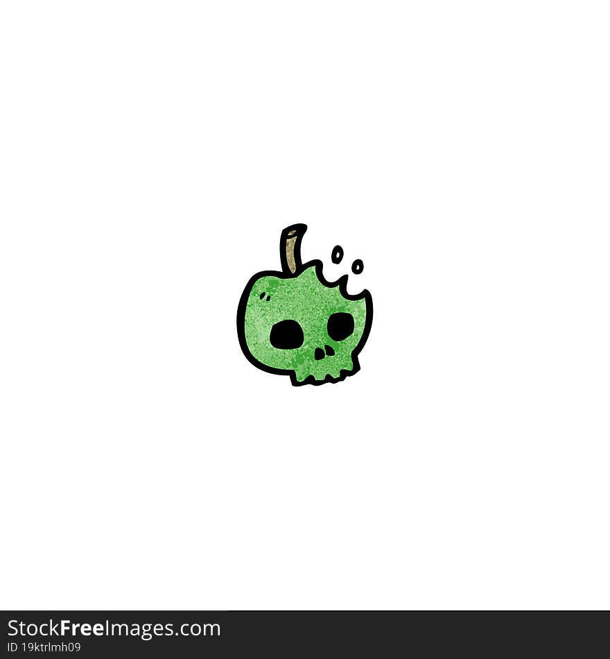 Cartoon Poison Apple