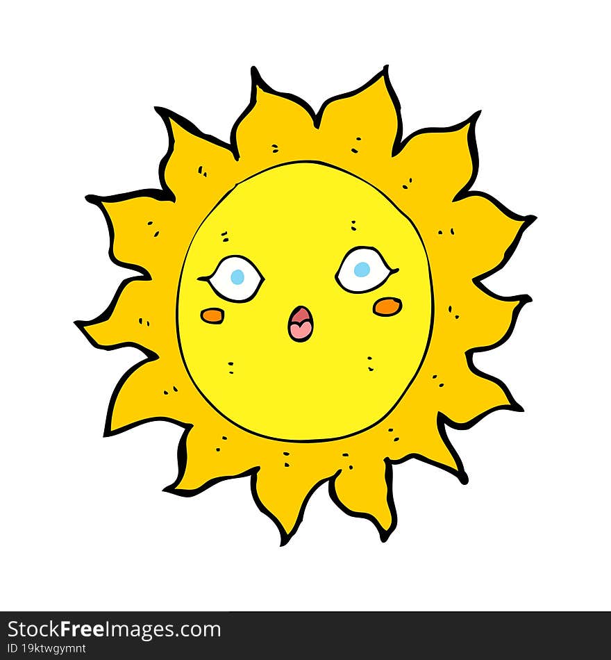 cartoon sun