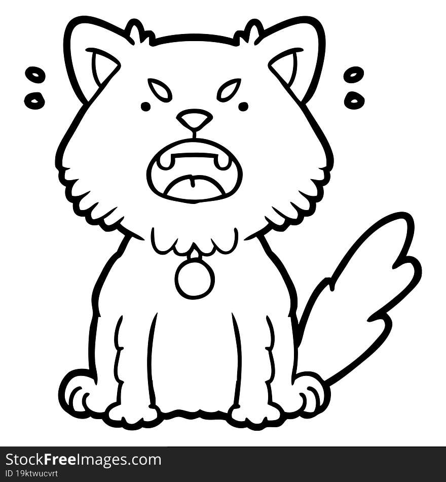 cartoon angry cat. cartoon angry cat