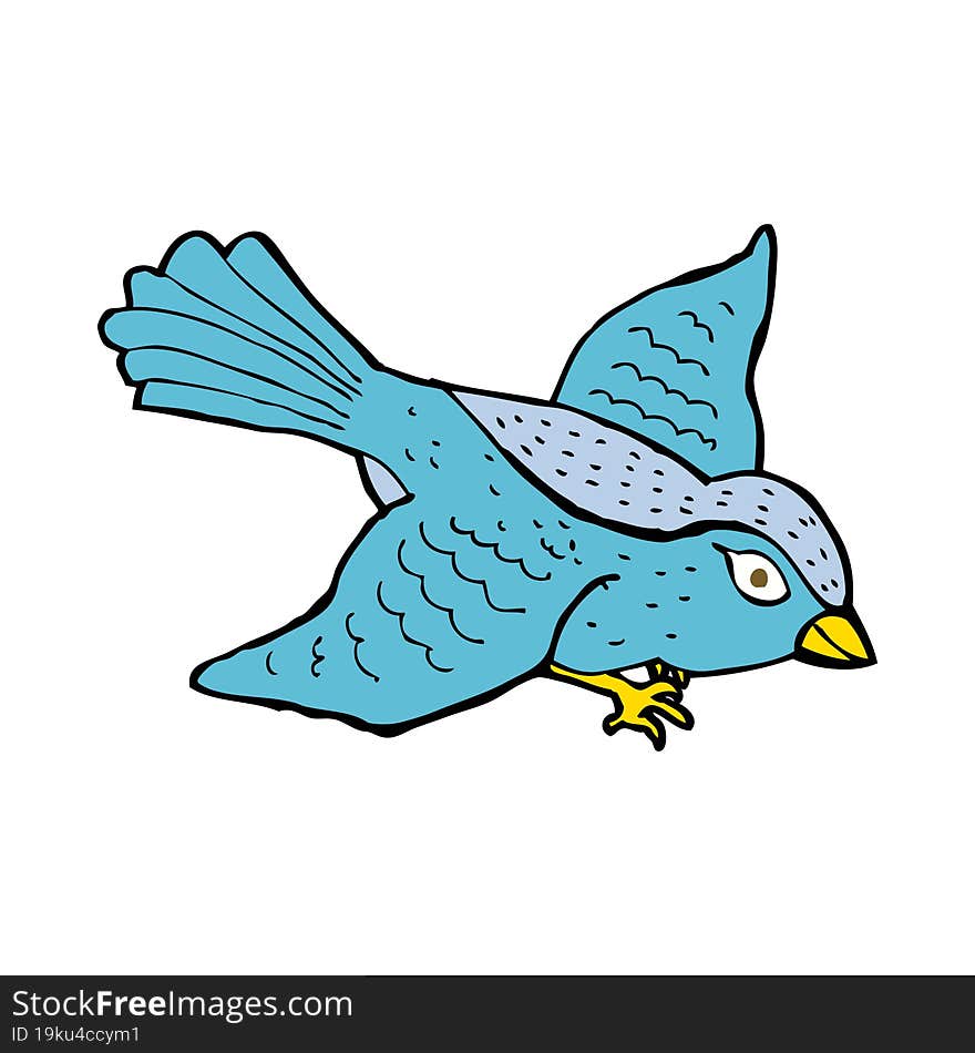 cartoon flying bird