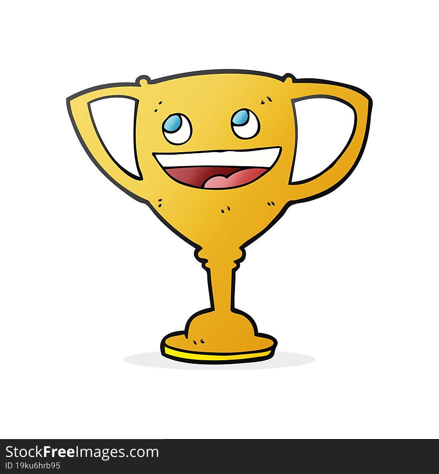 cartoon sports trophy