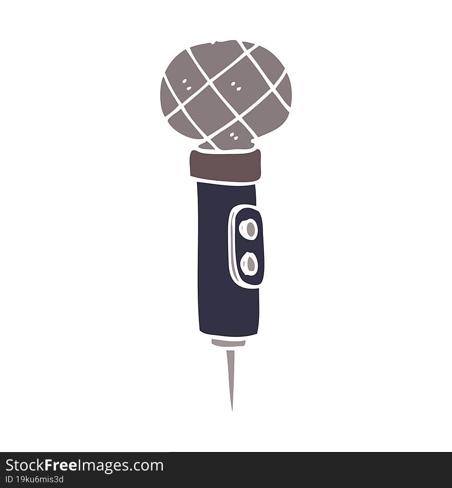 cartoon doodle of a microphone