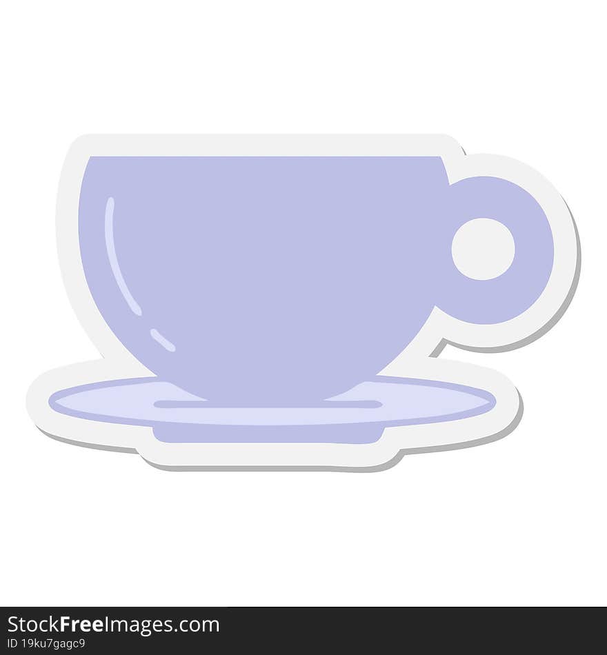 Coffee Or Tea Cup Sticker