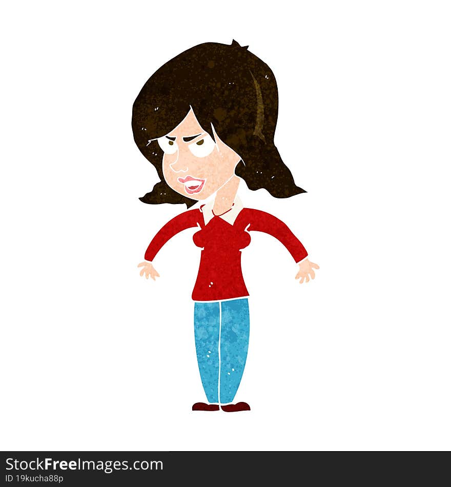 Cartoon Mean Woman