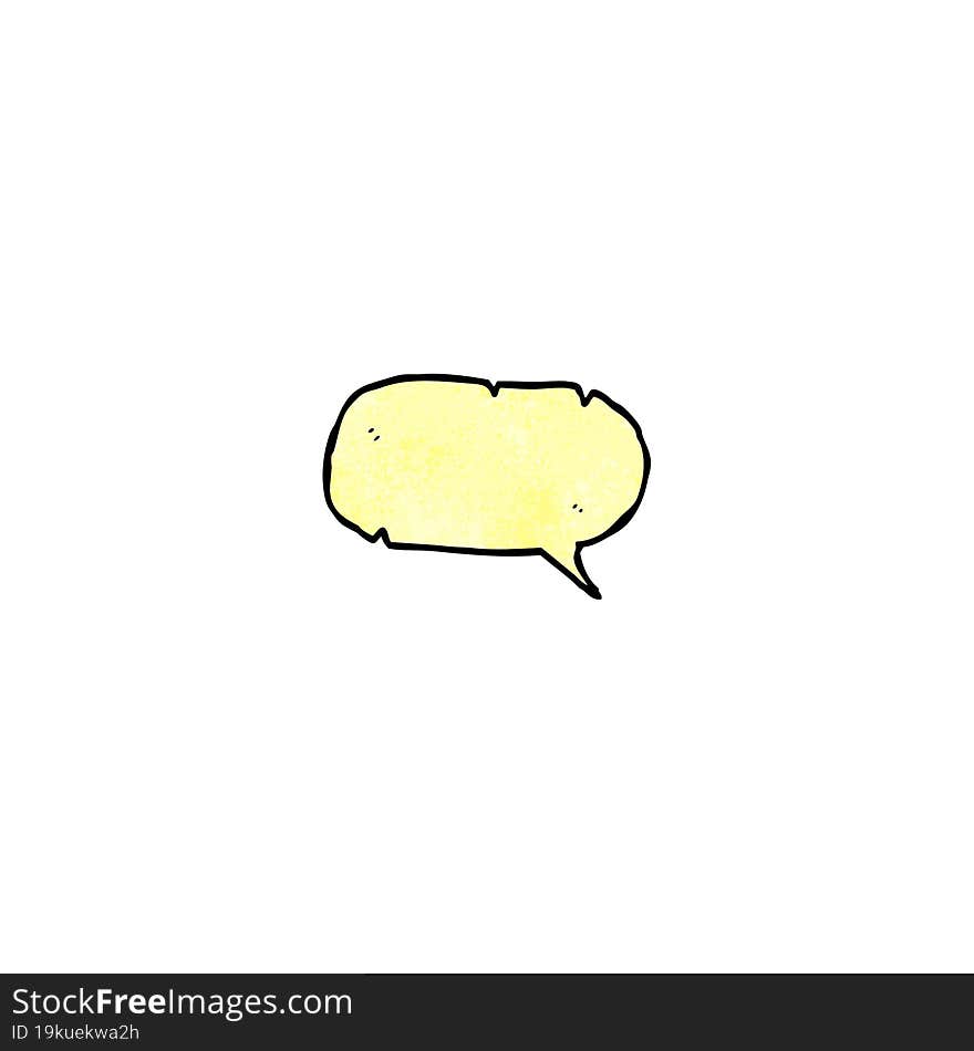 cartoon speech bubble