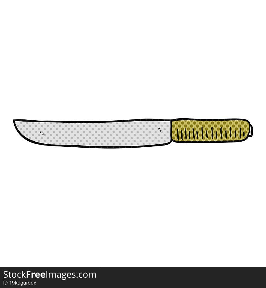 cartoon butter knife