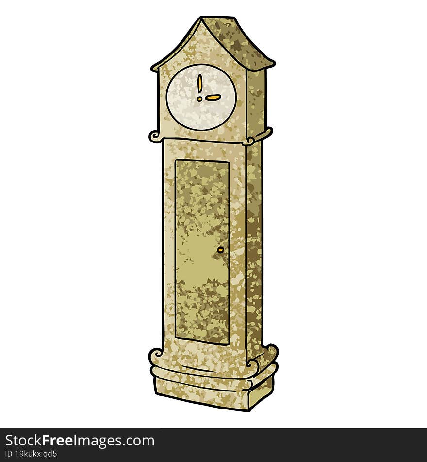 grandfather clock cartoon. grandfather clock cartoon