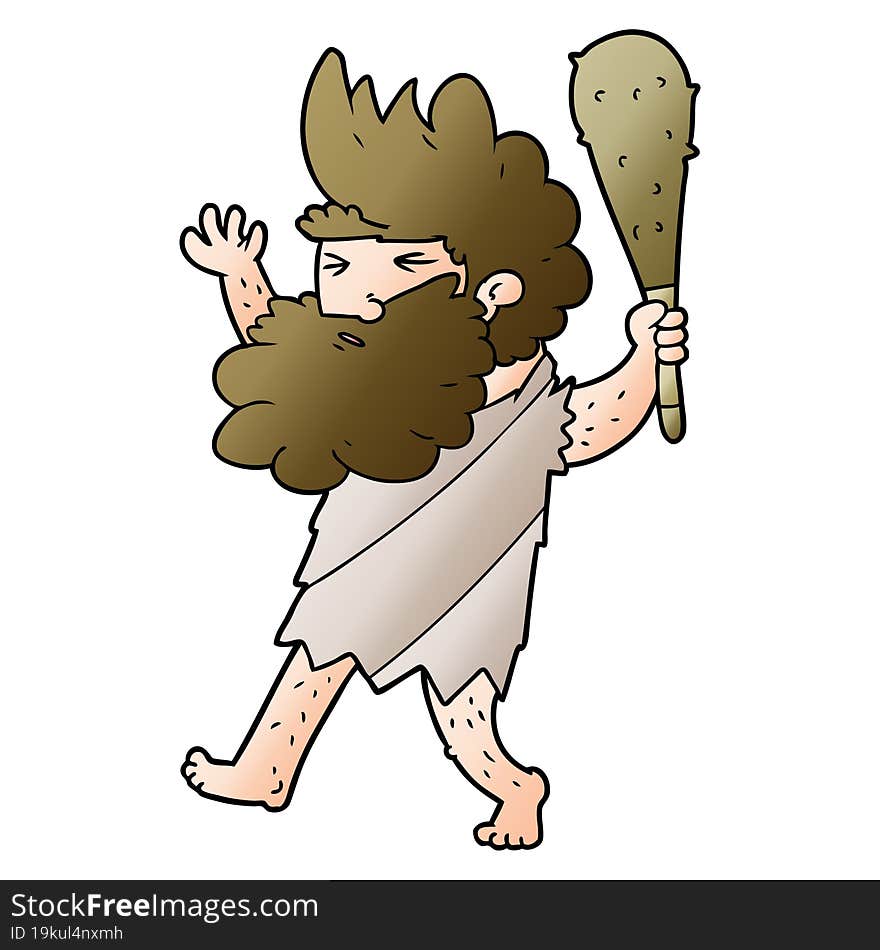 cartoon cave man. cartoon cave man